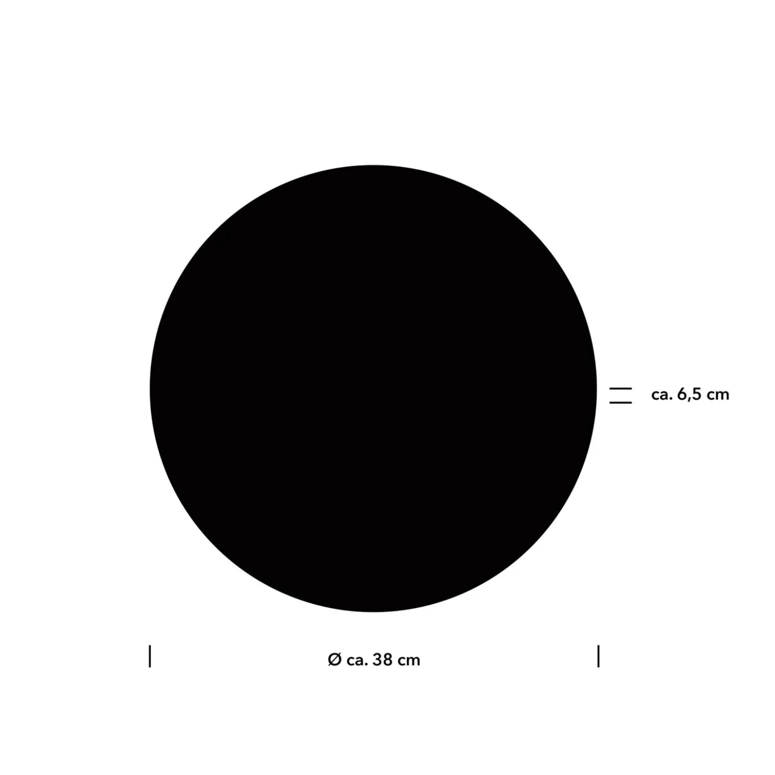 Aaron LED-seinävalaisin, Ø 38 cm, musta, CCT, kaukosäädin