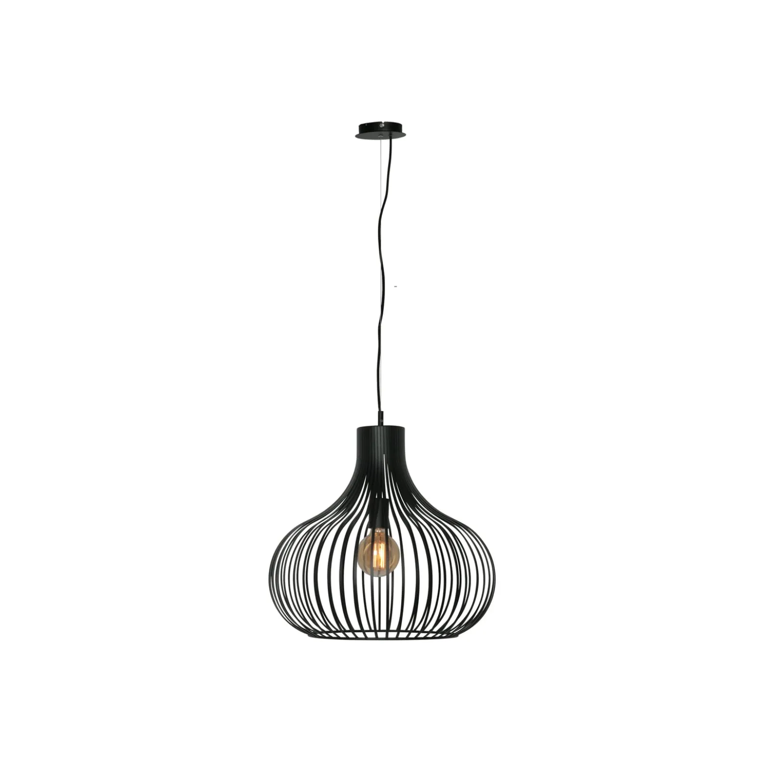Aglio riippuvalaisin, Ø 48 cm, musta, metallia