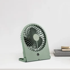 Akku-pöytätuuletin Breezy, pistaasinvihreä, hiljainen