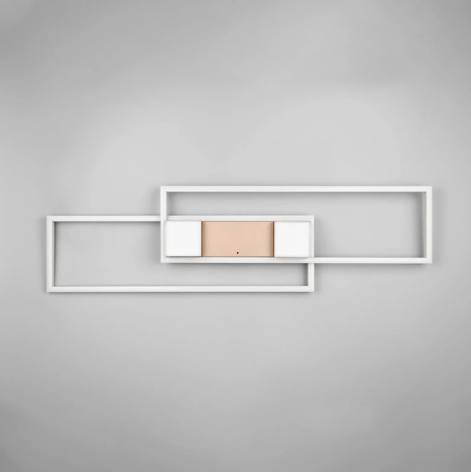 Albany LED-kattovalaisin, ruskea, 100 x 28 cm, alumiini, CCT himmennettävä