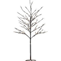 Alex LED-puu lumisella ilmeellä, korkeus 120 cm