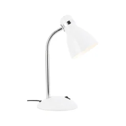 Allison pöytävalaisin, valkoinen, korkeus 33,5 cm, metallia