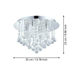 Almonte LED-kattovalaisin riipuksella, 35cm