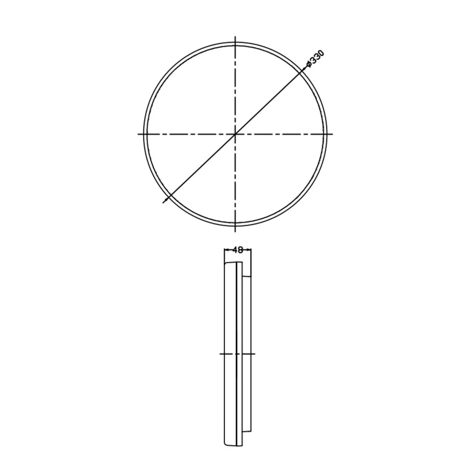 Altais Motion LED ulkokattovalaisin, 25W, Ø 33 cm