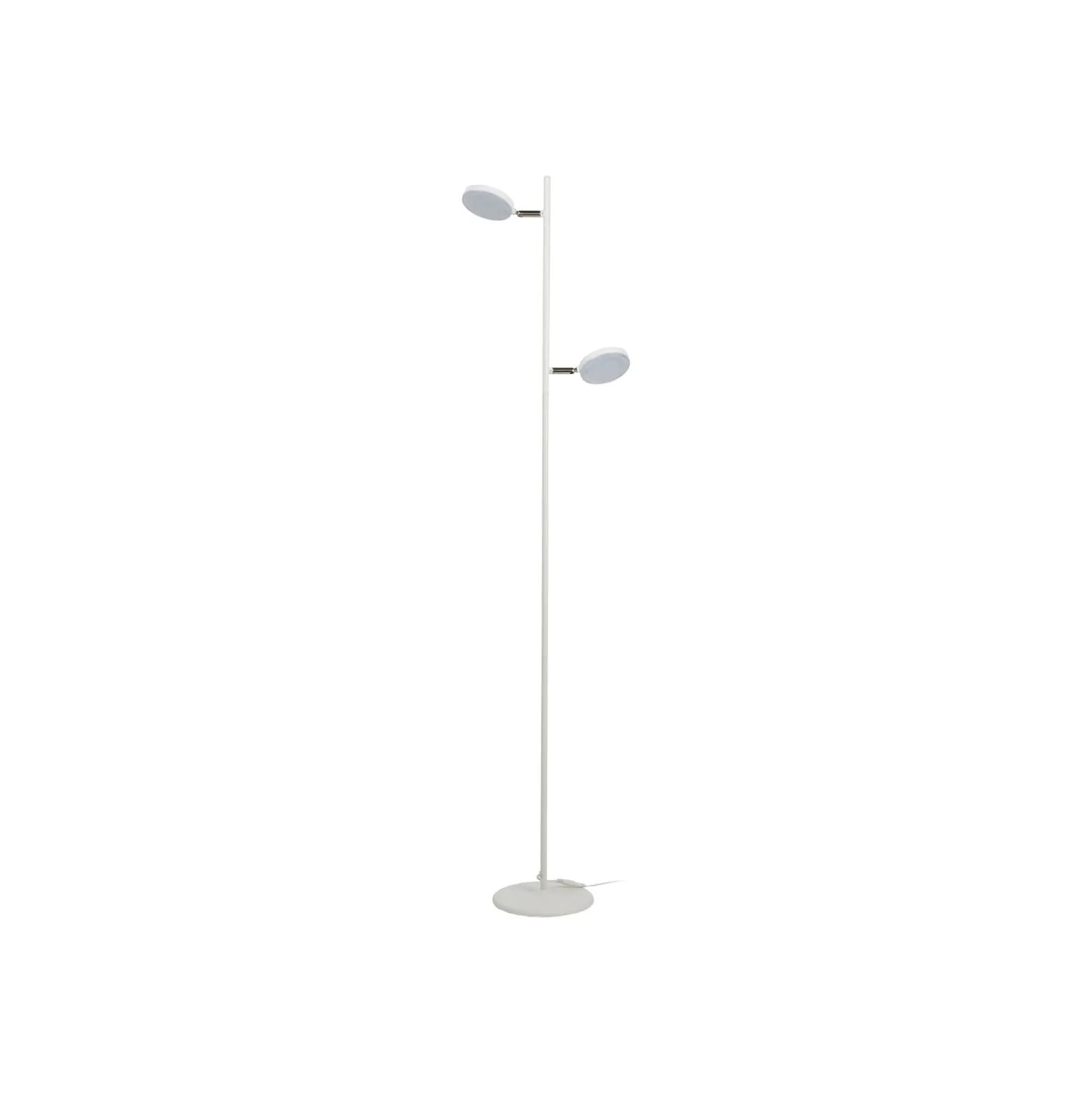 Aluminor Declic-LED-lattiavalo 2-lampp. valkoinen