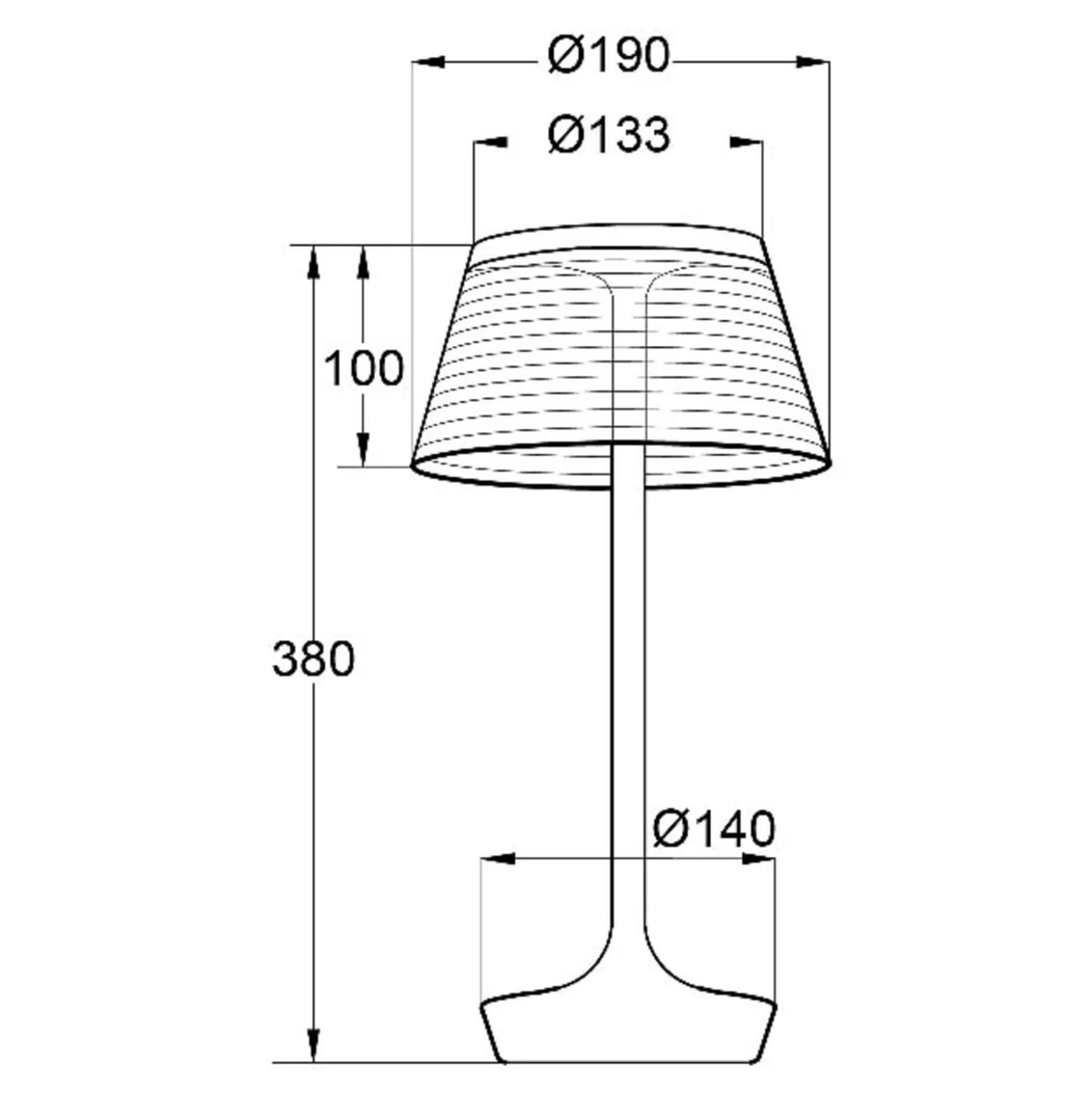 Aluminor La Petite Lampe-LED-pöytälamppu keltainen