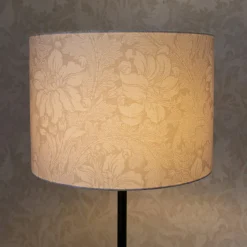 Amy-lattiavalaisin, beige/musta, korkeus 150 cm, tekstiili, E27