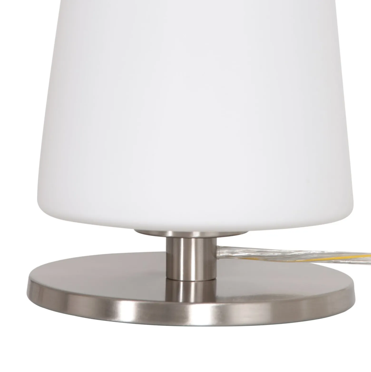 Ancilla-pöytälamppu, teräs, korkeus 26 cm, metalli, lasi, E27