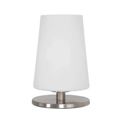 Ancilla-pöytälamppu, teräs, korkeus 26 cm, metalli, lasi, E27