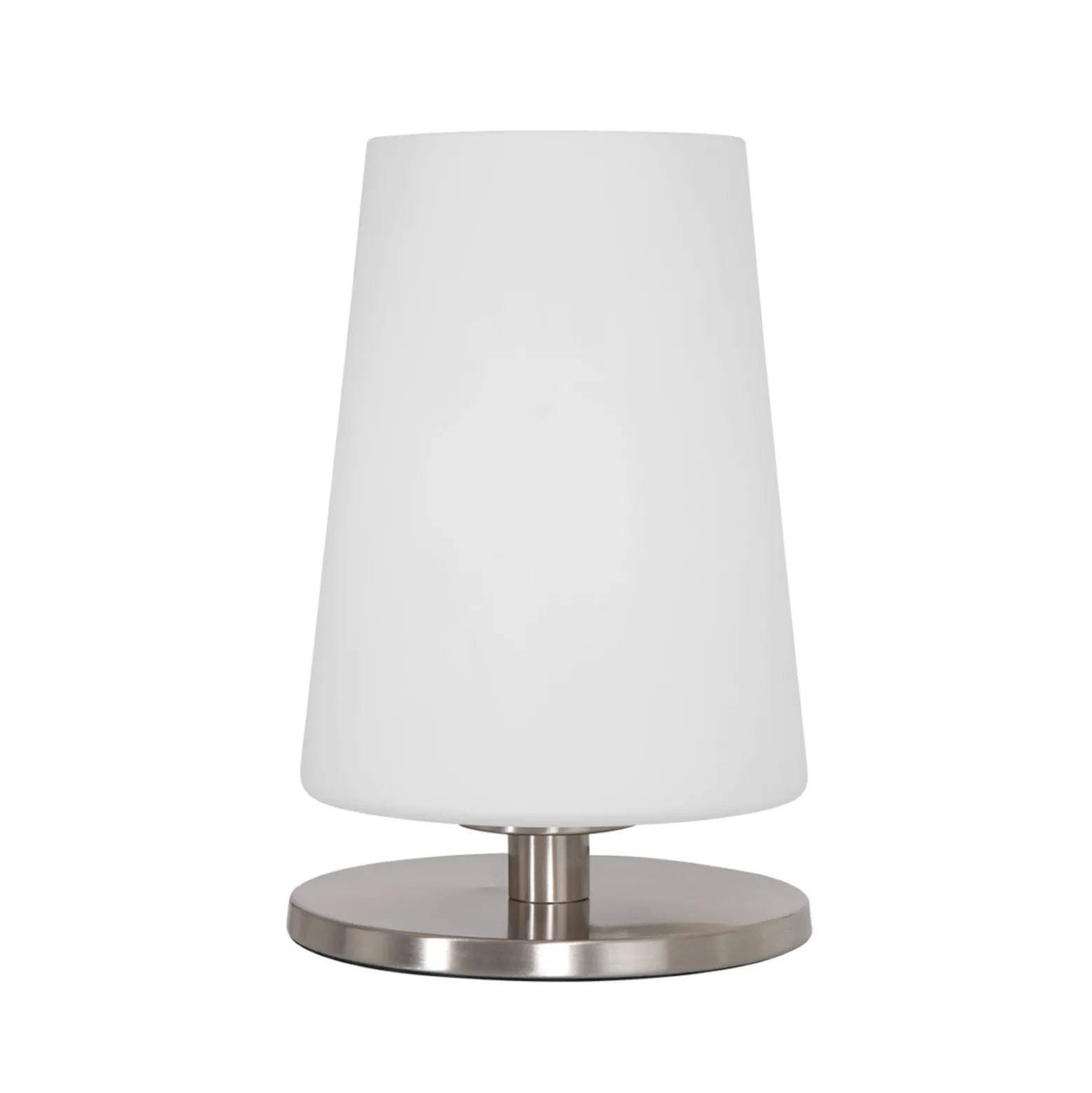 Ancilla-pöytälamppu, teräs, korkeus 26 cm, metalli, lasi, E27