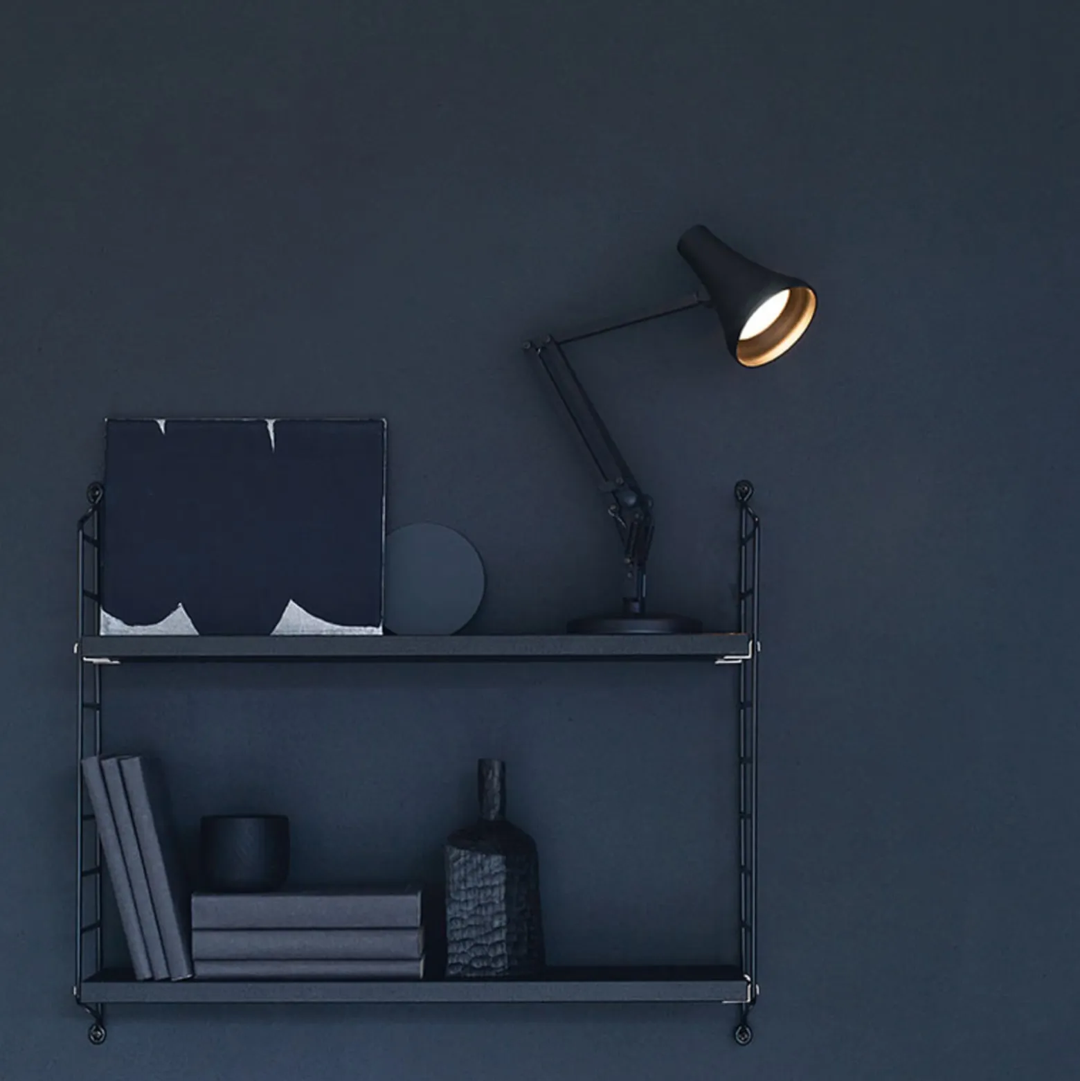 Anglepoise 90 Mini Mini -LED-pöytälamppu musta
