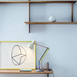 Anglepoise pöytälamppu Type 75 Mini, vaaleanharmaa, 70 cm
