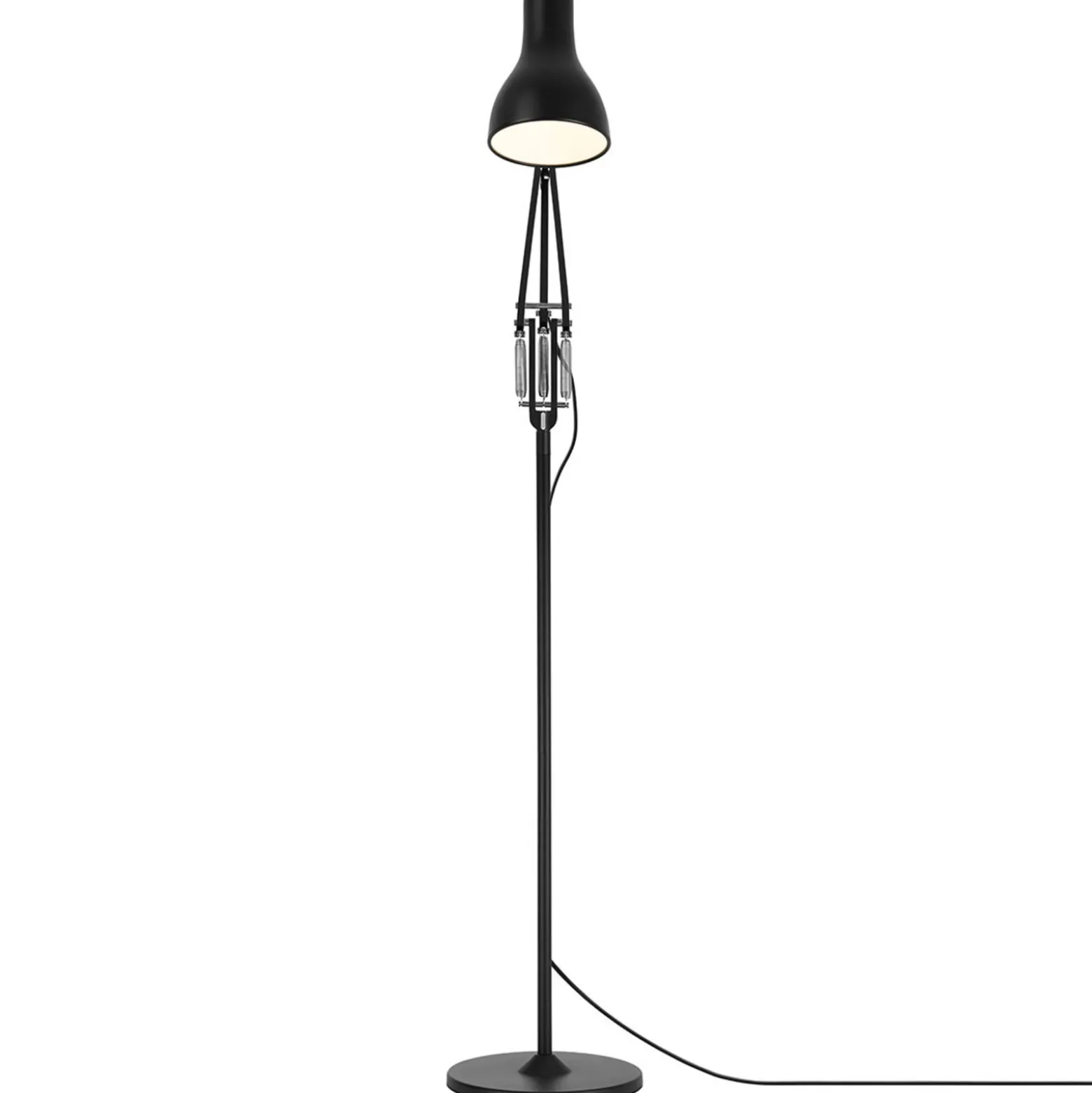Anglepoise Type 75 lattiavalaisin, samettimusta