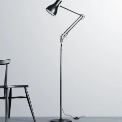 Anglepoise Type 75 lattiavalaisin, samettimusta