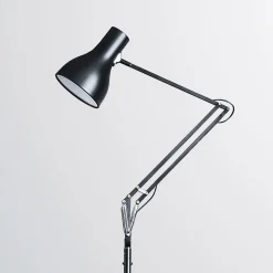 Anglepoise Type 75 lattiavalaisin, samettimusta