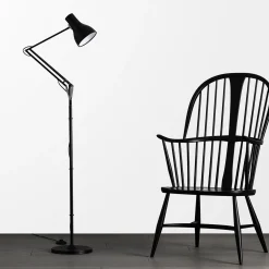 Anglepoise Type 75 lattiavalaisin, samettimusta