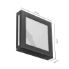 Aqua Legendo Mini LED-ulkoseinävalaisin, antrasiitti