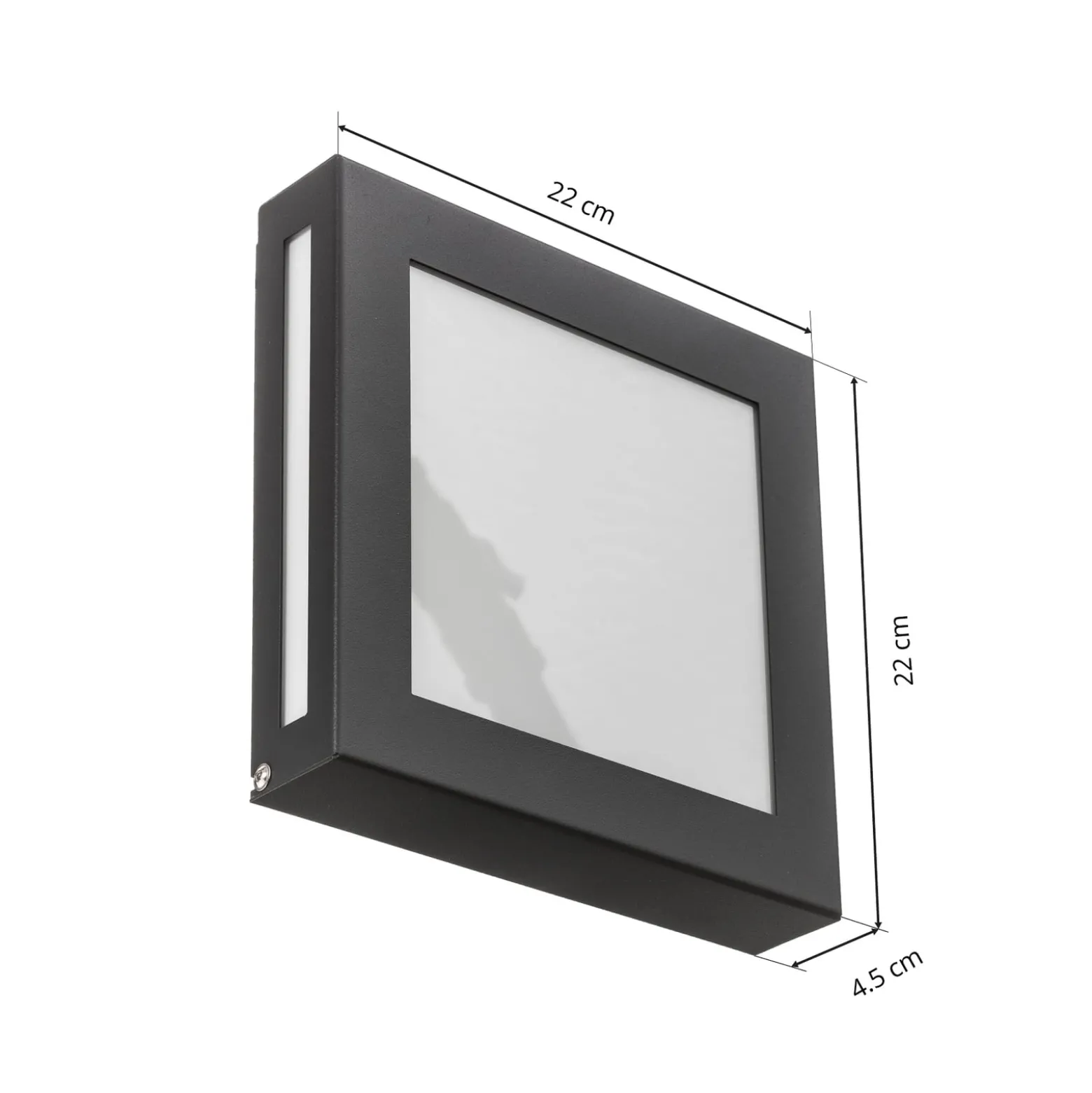 Aqua Legendo Mini LED-ulkoseinävalaisin, antrasiitti