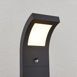 Arcchio Advik LED-projektori, 100 cm, antrasiitti, sensori, IP54