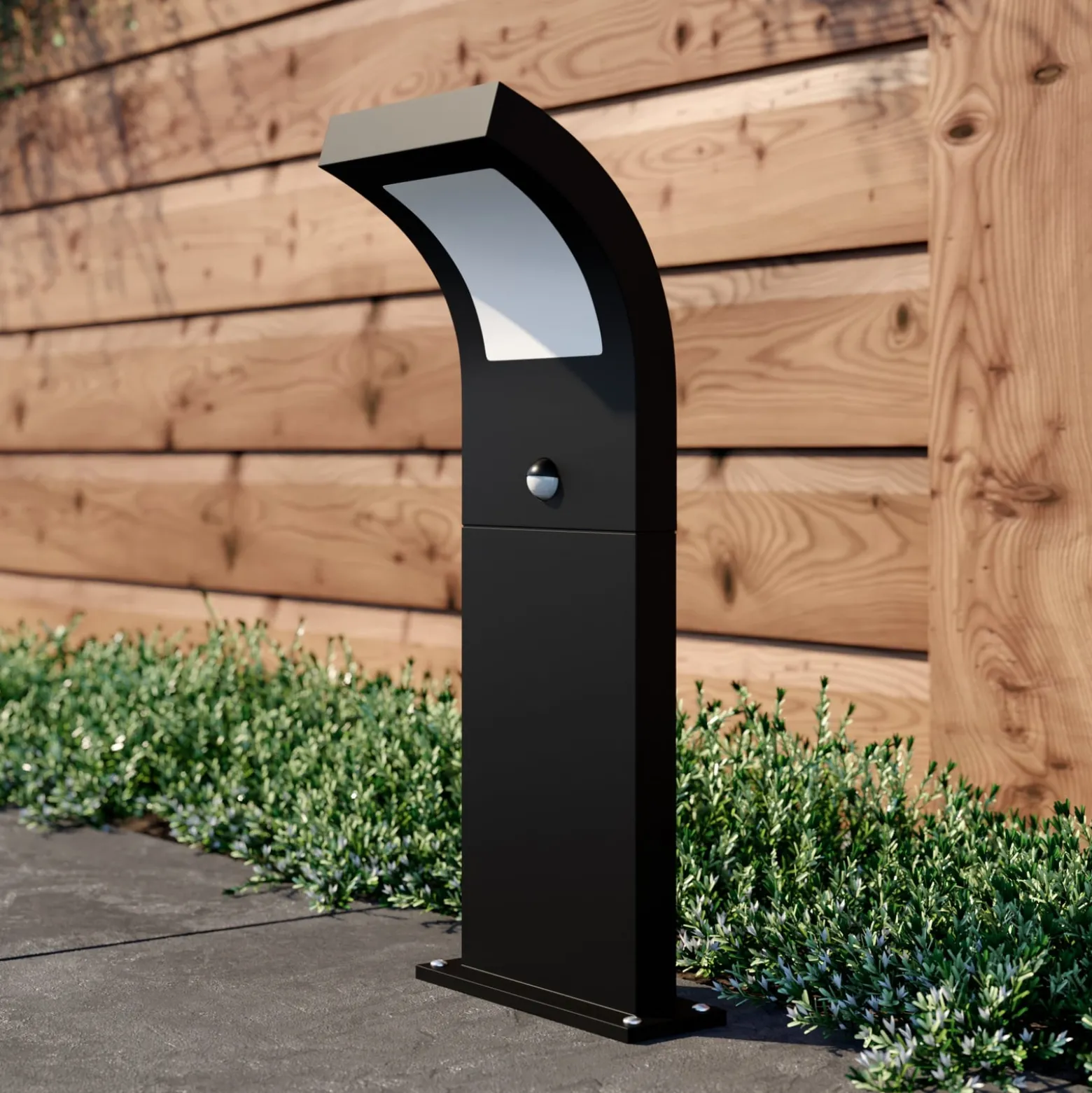 Arcchio Advik LED-pylväsvalaisin, 60 cm, antrasiitti, anturi, IP54
