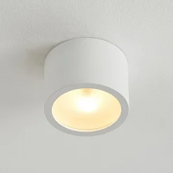 Arcchio alasvalo Nieva, G9, valkoinen, pyöreä, Ø 10cm, metallia