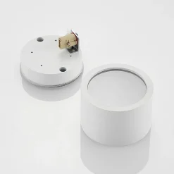 Arcchio alasvalo Nieva, G9, valkoinen, pyöreä, Ø 10cm, metallia