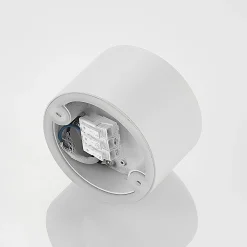 Arcchio alasvalo Nieva, G9, valkoinen, pyöreä, Ø 10cm, metallia