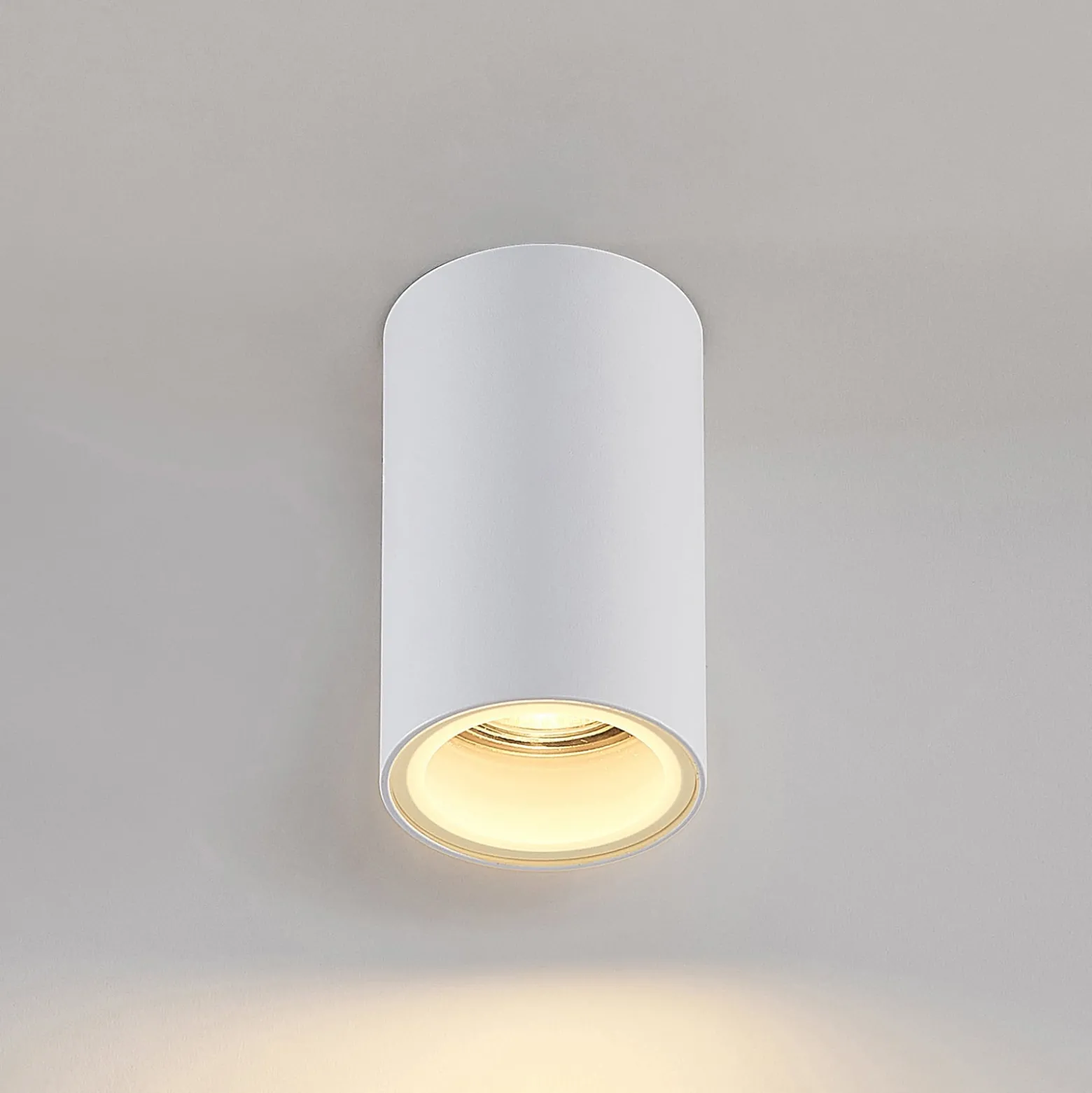 Arcchio alasvalo Olivir, valkoinen, metalli, Ø 6cm, GU10, IP44