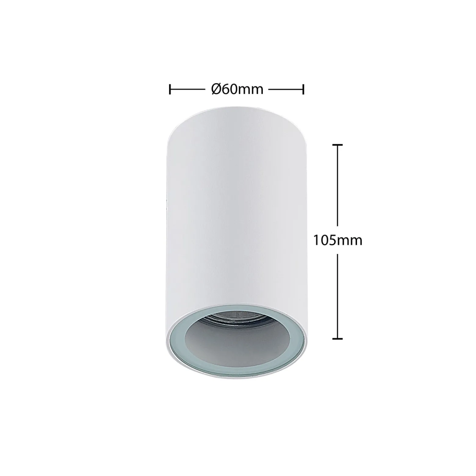 Arcchio alasvalo Olivir, valkoinen, metalli, Ø 6cm, GU10, IP44