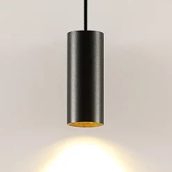 Arcchio Ejona riippuvalaisin, korkeus 15 cm, musta, metallia