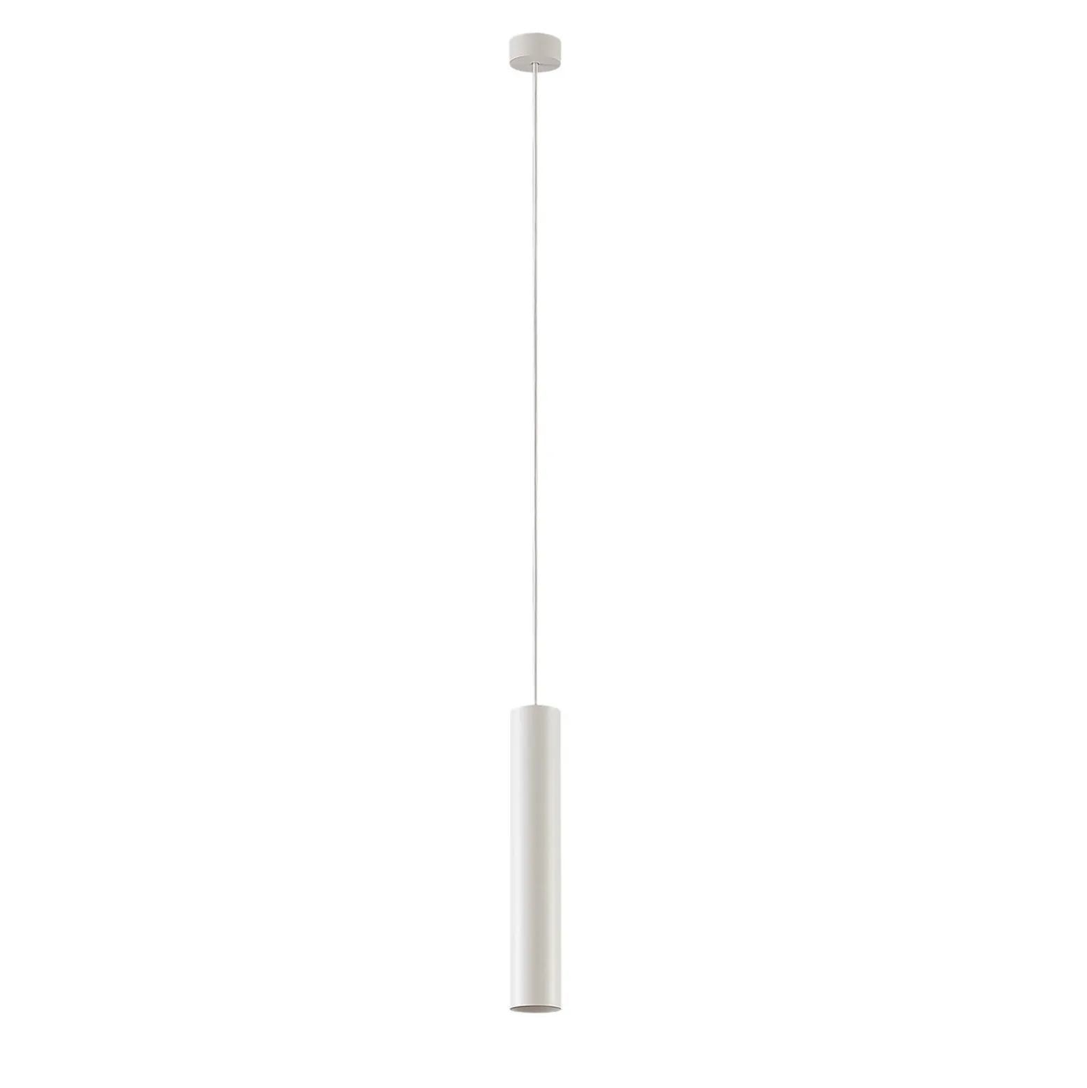 Arcchio Ejona riippuvalaisin, korkeus 35 cm, valkoinen, alumiini