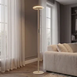 Arcchio Frile LED-lattiavalaisin, beige, korkeus 190 cm, himmennettävä