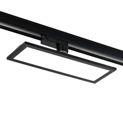Arcchio Hairis 3-vaiheinen LED-paneeli, 30 cm, musta, 3000 K
