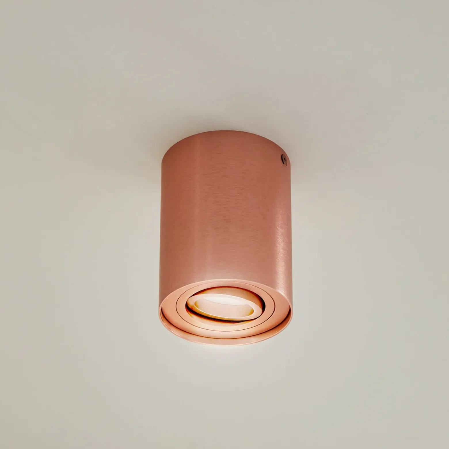 Arcchio kattovalaisin Jolina, pyöreä, kupari, 13 cm, metallia