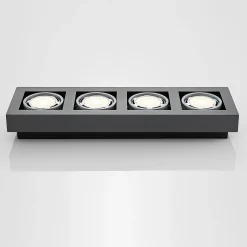Arcchio kattovalaisin Ronka, 65 cm, 4-valo, harmaa, GU10