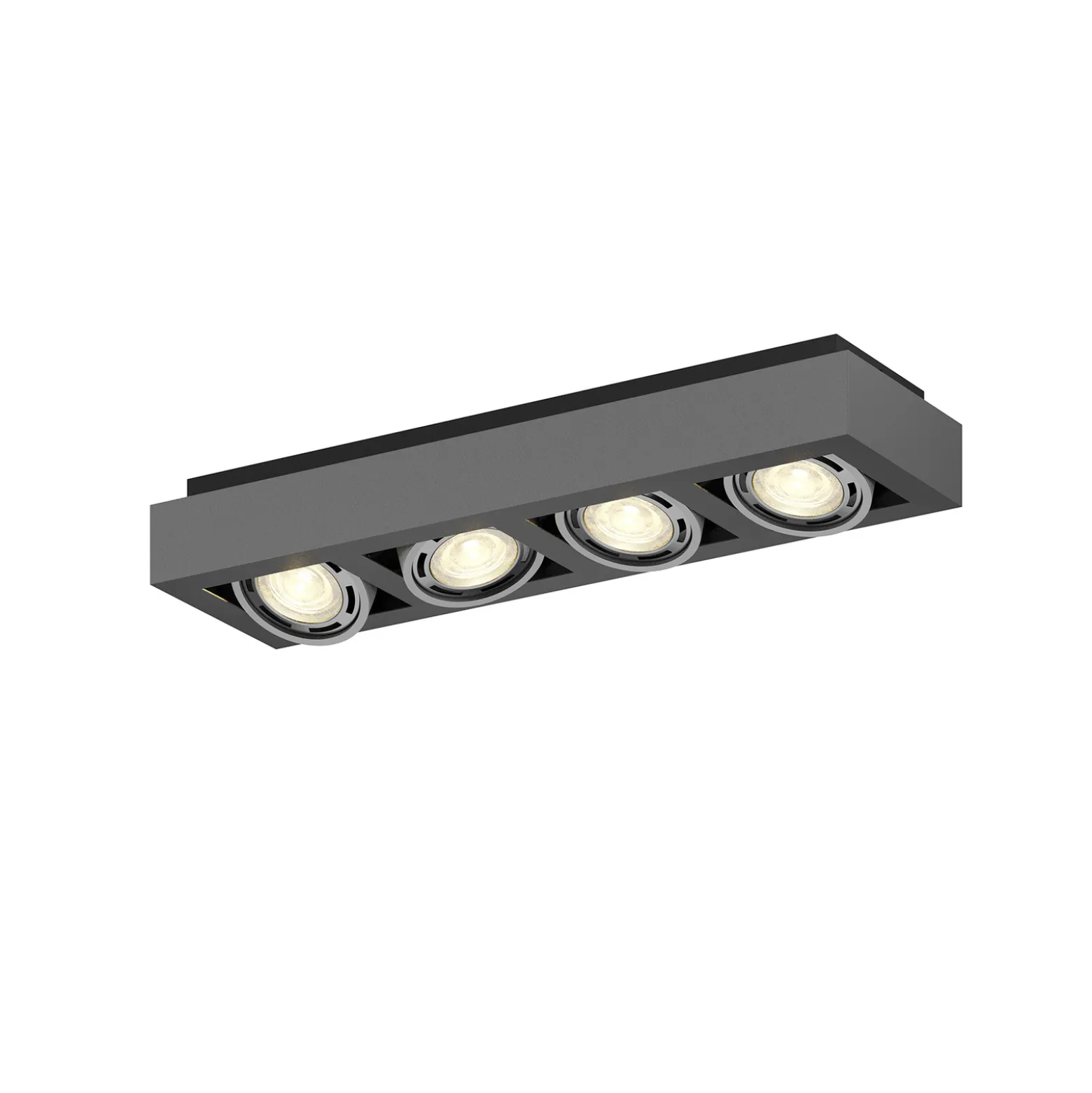 Arcchio kattovalaisin Ronka, 65 cm, 4-valo, harmaa, GU10