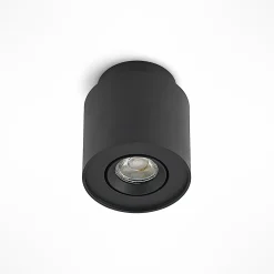 Arcchio kattovalaisin Walisa, Ø 10 cm, musta, metalli, GU10