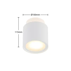 Arcchio kattovalaisin Walisa, Ø 10 cm, valkoinen, diffuusori, GU10