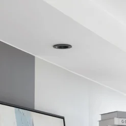 Arcchio LED-alasvalo Aryx, musta, 3 000K