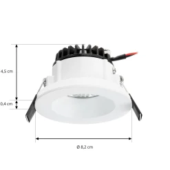 Arcchio LED-alasvalo Aryx, valkoinen, 4000K