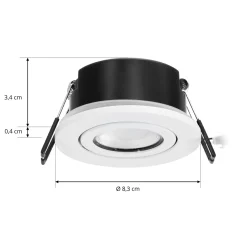 Arcchio LED-alasvalo Eliar pyöreä valkoinen CCT kääntyvä