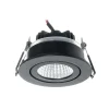Arcchio LED-alasvalo Jyra, musta, 4000K