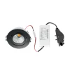Arcchio LED-alasvalo Jyra, musta, 2700K