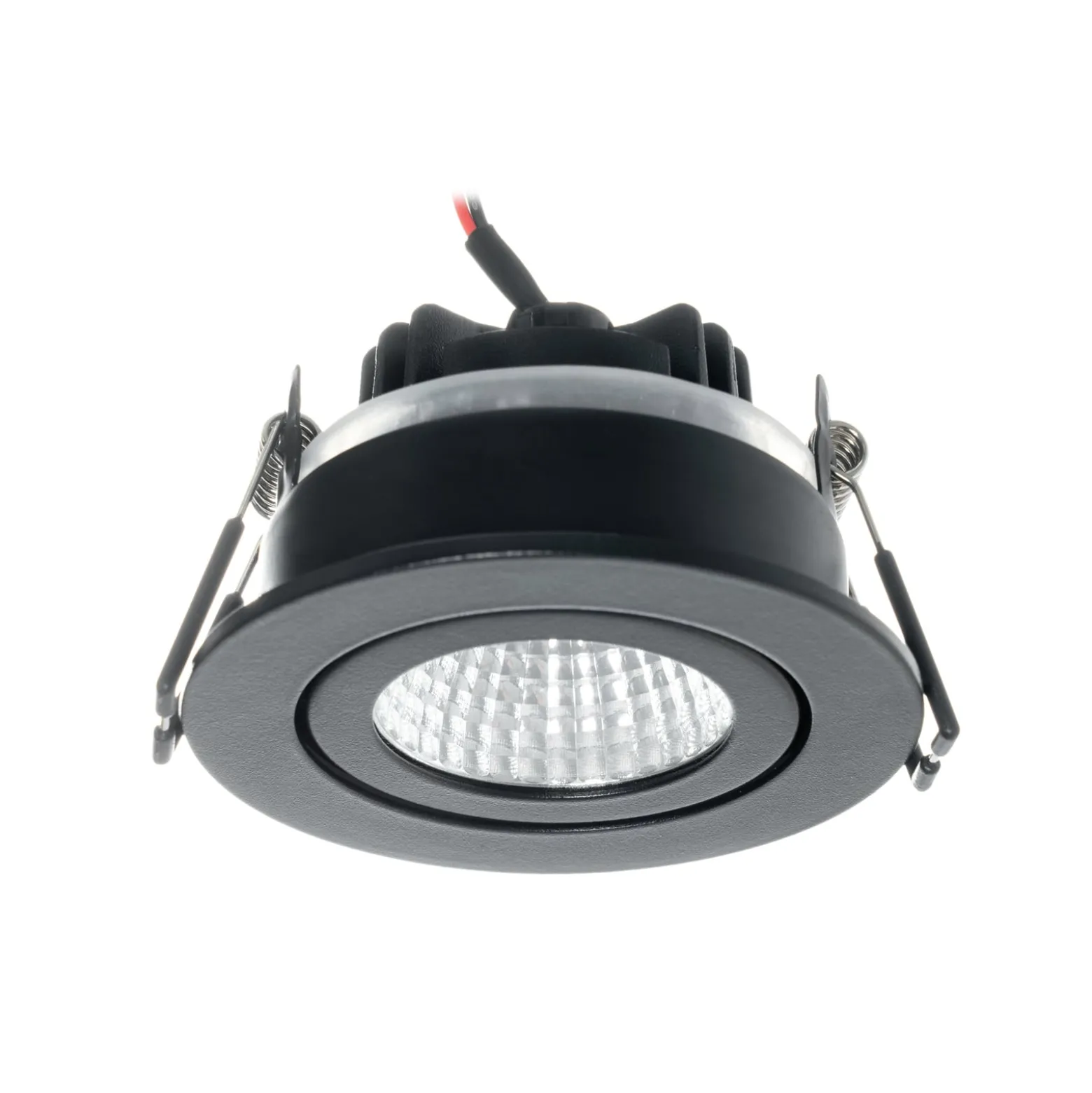 Arcchio LED-alasvalo Jyra, musta, 2700K