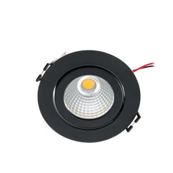 Arcchio LED-alasvalo Jyra, musta, 2700K