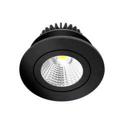 Arcchio LED-alasvalo Jyra, musta, 2700K