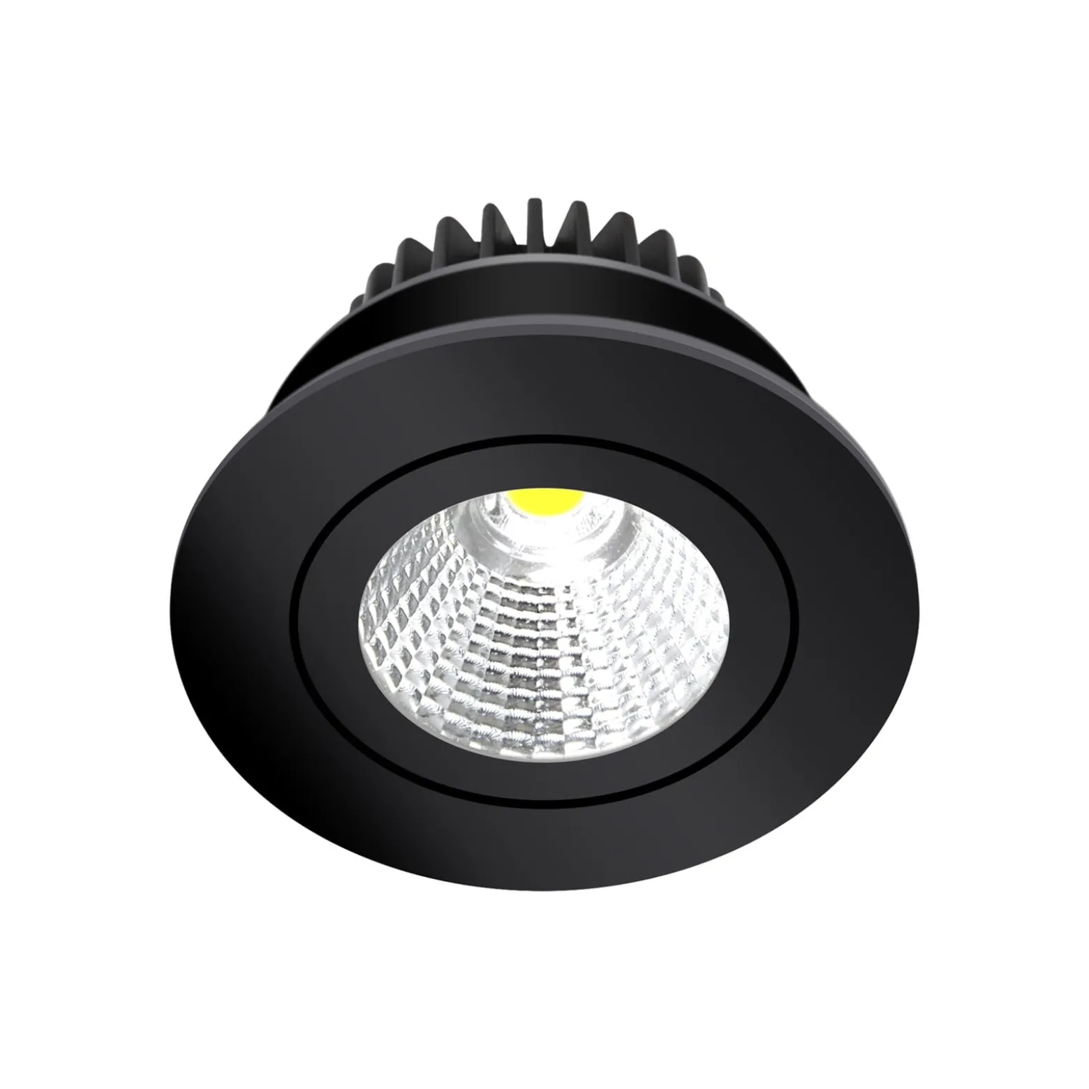 Arcchio LED-alasvalo Jyra, musta, 2700K