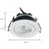 Arcchio LED-alasvalo Jyra, valkoinen, 4000K