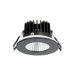 Arcchio LED-alasvalo Lirin, musta, 3000K