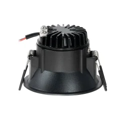 Arcchio LED-alasvalo Niria, musta, 4000K